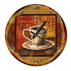Tablomega Eski Zeminde Organik Java Costa Rica Tasarım Duvar Saati