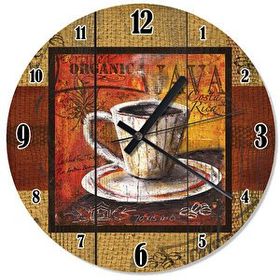 Tablomega Eski Zeminde Organik Java Costa Rica Tasarım Duvar Saati