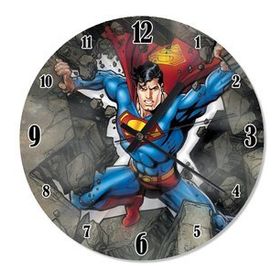 Tablomega Kayalar ve Supermen Gücü Dekoratif 30x30 cm Duvar Saati
