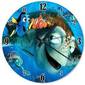 Tablomega Kayıp Balık Nemo Çocuk Odası 30x30 cm Duvar Saati