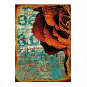 Tablomega Kırmızı Gül 25x35 cm Mdf Poster