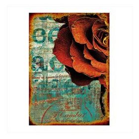 Tablomega Kırmızı Gül 25x35 cm Mdf Poster