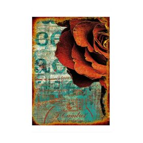 Tablomega Kırmızı Gül 35x50 cm Mdf Poster