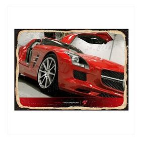 Tablomega Kırmızı Spor Araba Art 25x35 cm MDF Tablo