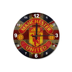 Tablomega Manchester United Fc Ahşap Duvar Saati
