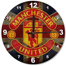 Tablomega Manchester United Fc Ahşap Duvar Saati