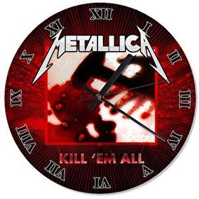 Tablomega Metallica Kill 'Em All 50x50 cm Duvar Saati