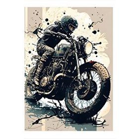 Tablomega Motosiklet Tutkusu 35x50 cm Mdf Poster