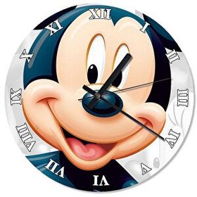 Tablomega Mutlu Mickey Mouse Baskılı 50x50 cm Duvar Saati