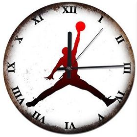 Tablomega Nba Jordan Basket Roma Rakamlı Desenli 50x50 cm Duvar Saati