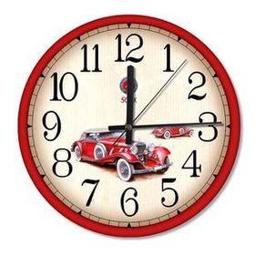 Tablomega Nostaljik Otomobiller Ahşap Duvar Saati Duvar Saati