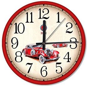 Tablomega Nostaljik Otomobiller Ahşap Duvar Saati Duvar Saati