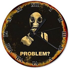 Tablomega Problem Yok 50x50 cm Duvar Saati
