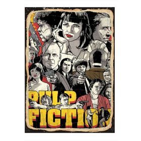 Tablomega Pulp Fiction Art 25x35 cm Mdf Poster