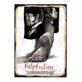 Tablomega Pulp Fiction Art 25x35 cm Mdf Poster