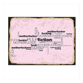 Tablomega Pulp Fiction Art 25x35 cm Mdf Poster