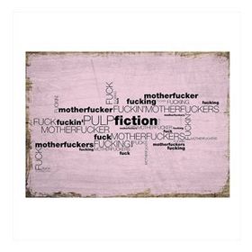 Tablomega Pulp Fiction Art 25x35 cm Mdf Poster