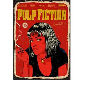 Tablomega Pulp Fiction Art 25x35 cm Mdf Poster