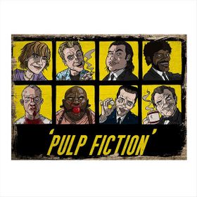 Tablomega Pulp Fiction Art 35x50 cm Mdf Poster