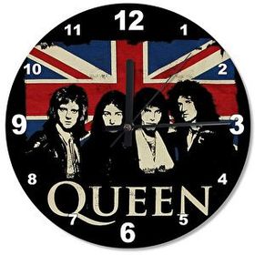 Tablomega Queen Freddie Mercury Ahşap Duvar Saati Duvar Saati