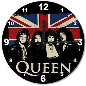 Tablomega Queen Freddie Mercury Ahşap Duvar Saati Duvar Saati