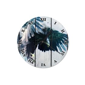 Tablomega SAAT-1073-30 Uçan Kara Kartal Desenli 30 cm Çap Duvar Saati