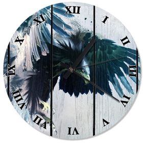 Tablomega SAAT-1073-30 Uçan Kara Kartal Desenli 30 cm Çap Duvar Saati
