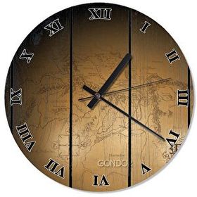 Tablomega SAAT-1076-30 Yüzüklerin Efendisi Gondor Harita Akarlı 30 cm Çap Duvar Saati