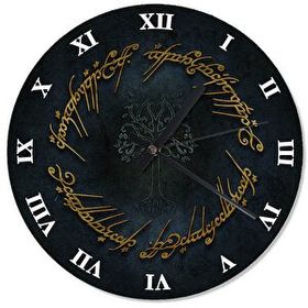 Tablomega SAAT-1123-30 Yüzüklerin Efendisi Sembolü Dekoratif 30 cm Çap Duvar Saati