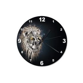 Tablomega SAAT-1175-30 Mekanik Aslan Başı Dekoratif 30 cm Çap Duvar Saati