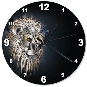Tablomega SAAT-1175-30 Mekanik Aslan Başı Dekoratif 30 cm Çap Duvar Saati