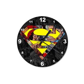 Tablomega SAAT-1176-30 Supermen Kavgası Baskılı 30 cm Çap Duvar Saati