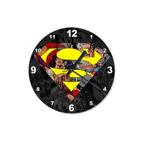 Tablomega SAAT-1176-30 Supermen Kavgası Baskılı 30 cm Çap Duvar Saati