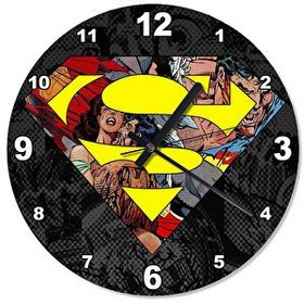 Tablomega SAAT-1176-30 Supermen Kavgası Baskılı 30 cm Çap Duvar Saati
