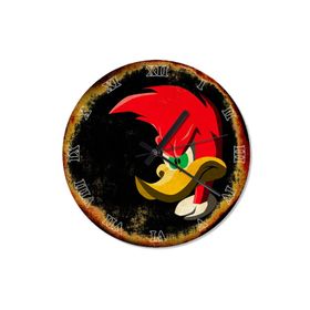 Tablomega SAAT-1197-30 Woodpecker Woody Çocuk Odası 30 cm Çap Duvar Saati