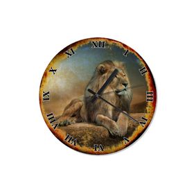 Tablomega SAAT-1221-30 Kral Aslan Desenli 30 cm Çap Duvar Saati