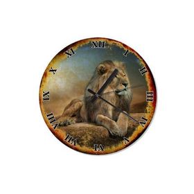 Tablomega SAAT-1221-30 Kral Aslan Desenli 30 cm Çap Duvar Saati