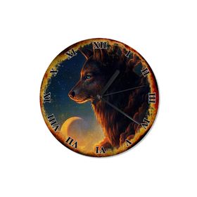 Tablomega SAAT-1241-50 Kurt Ve Ay Şekilli 50 cm Çap Duvar Saati