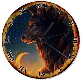 Tablomega SAAT-1241-50 Kurt Ve Ay Şekilli 50 cm Çap Duvar Saati