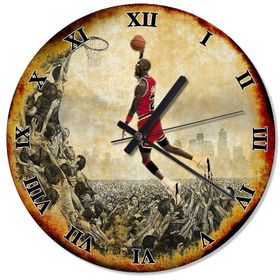 Tablomega SAAT-1255-30 Michael Jordan Desenli 30cm Çap Duvar Saati