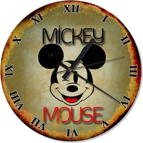 Tablomega SAAT-1261-50 Mickey Mouse Özel Tasarım 50 cm Çap Duvar Saati