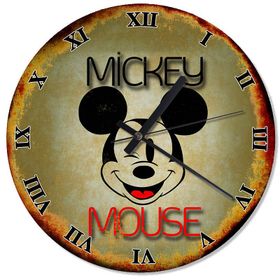 Tablomega SAAT-1261-50 Mickey Mouse Özel Tasarım 50 cm Çap Duvar Saati