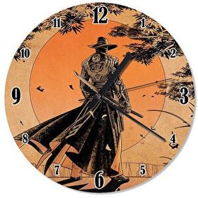 Tablomega SAAT-1272-50 Red Steel Baskılı 50cm Çap Duvar Saati