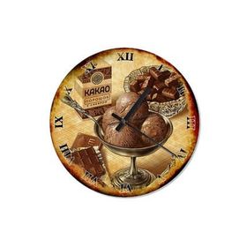 Tablomega SAAT-1363-30 Kakaolu Dondurma Tasarım 30cm Çap Duvar Saati