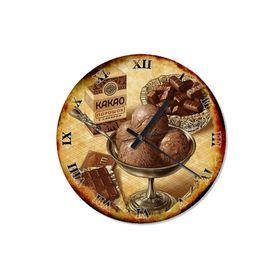 Tablomega SAAT-1363-30 Kakaolu Dondurma Tasarım 30cm Çap Duvar Saati