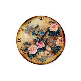 Tablomega Saat-1393-30 Mavi Kuşlar ve Çınar Tasarım 30 cm Duvar Saati