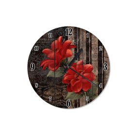 Tablomega SAAT-1412-30 Zaman Ve Gül Sessiz 30 cm Çap Duvar Saati