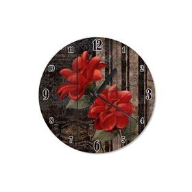 Tablomega SAAT-1412-30 Zaman Ve Gül Sessiz 30 cm Çap Duvar Saati