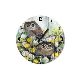 Tablomega SAAT-1503-30 Sevimli Baykuşlar Tasarım 30cm Çap Duvar Saati