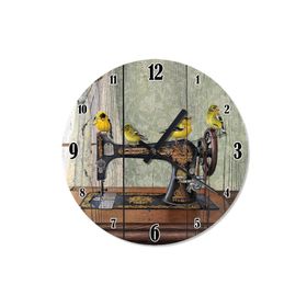 Tablomega SAAT-1514-30 Serçeler Ve Dikiş Makinesi Baskılı 30 cm Çap Duvar Saati